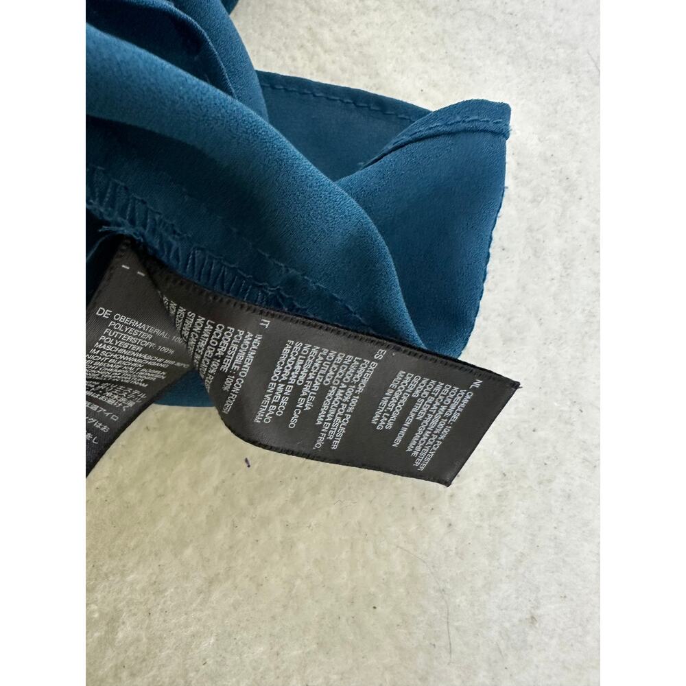 XXI Women's Size M Short Teal Trapeeze Swing Dress Boho Fairy Balletcore - Picture 5 of 7